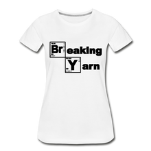 Load image into Gallery viewer, Breaking Yarn Logo - Women’s Premium Organic T-Shirt - white
