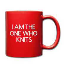 Load image into Gallery viewer, I AM THE ONE WHO KNITS - MUG - red