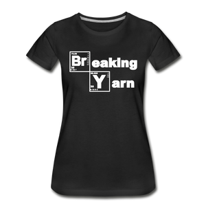 Breaking Yarn Logo - Women’s Premium Organic T-Shirt - black